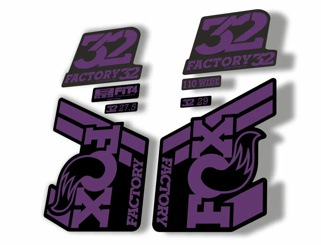 FOX 32 Float 2018-19 Forks Suspension Factory Decals Stickers Adhesive Purple