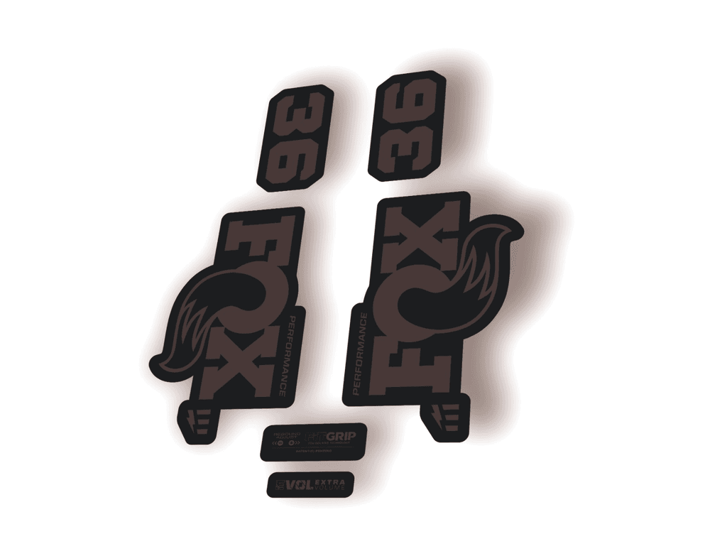 FOX 36 Performance E-Optimized 2026 Fork Factory Decal Sticker Adhesive Gray