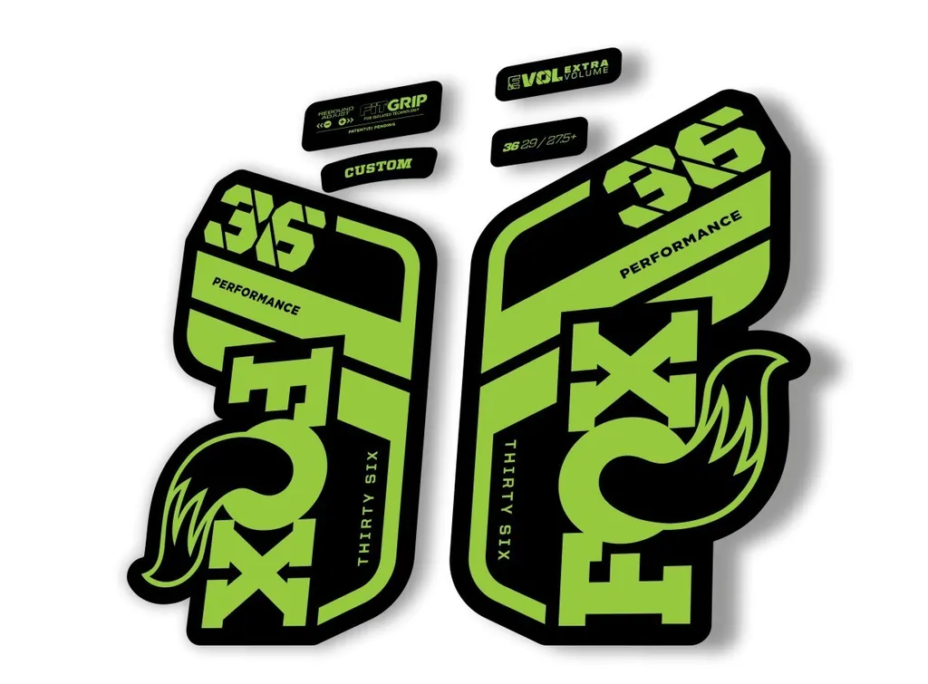 FOX 36 Performance 2021 Factory Fork Decals Suspension Sticker Green