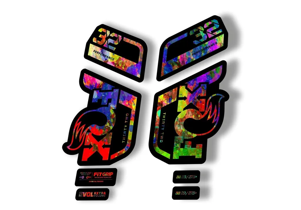 Fox 32 Performance 2021 Fork Suspension Factory Decal Sticker Adhesive Oil Slick