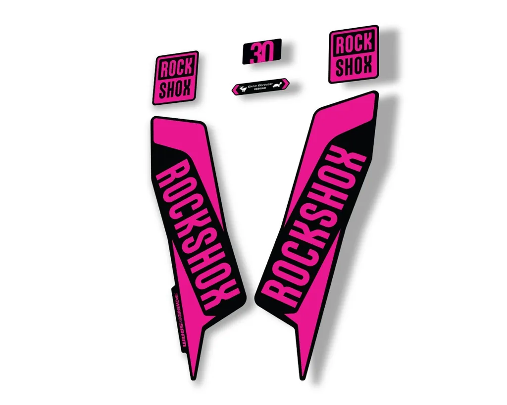 Rock Shox TK 30 2021 Fork Decals Suspension Sticker Adhesive Pink