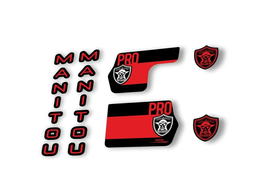 Manitou Circus Pro 2020 Fork Suspension Decal Kit Sticker Set Red