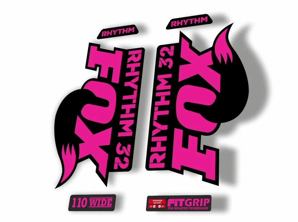 FOX 32 Rhythm 2018 Forks Suspension Factory Decal Sticker Adhesive Pink