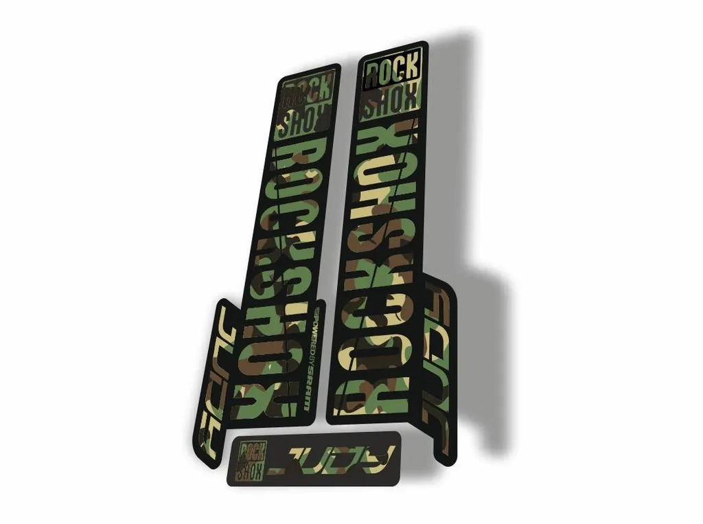 Rock Shox JUDY 2018 Fork Decal Mountain Bike Cycling Sticker Adhesive Camo