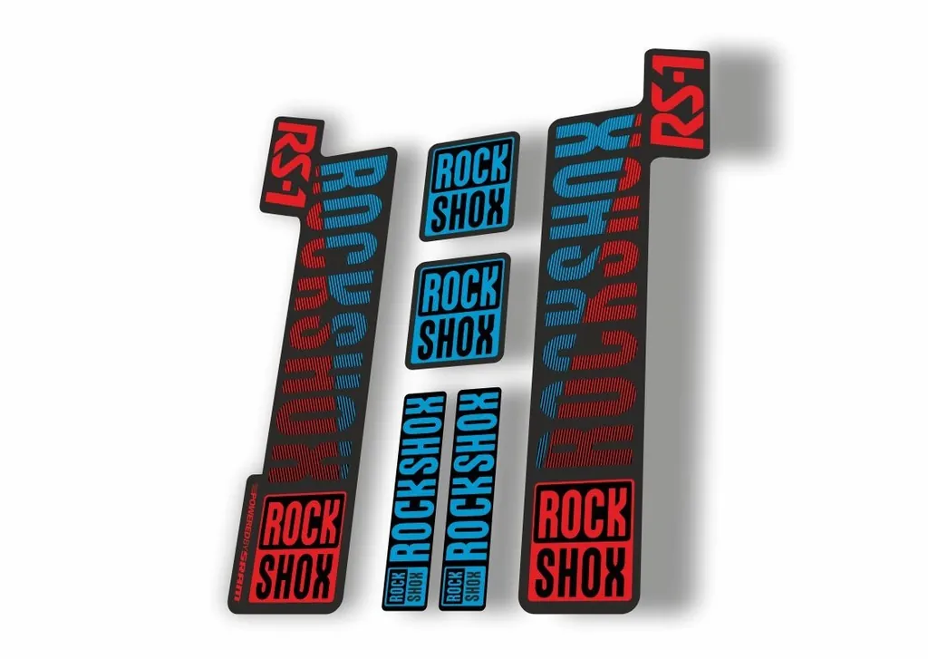 Rock Shox RS1 2018 Fork Decal Mountain Bike Cycling Sticker Adhesive Red Blue