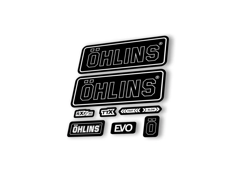 Ohlins RXF36 EVO 2018 Rear Shock Decal Mountain Bike Cycling Sticker Black