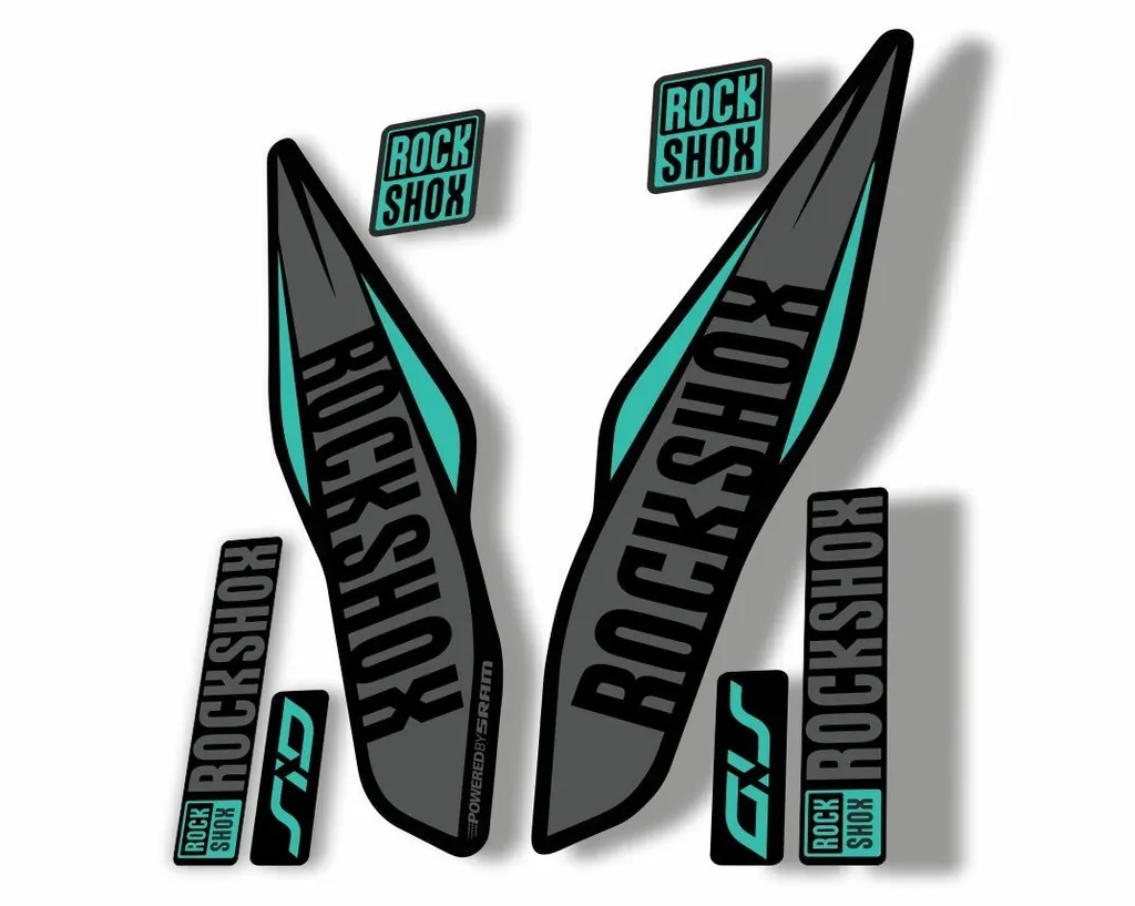 Rock Shox SID 2017 Mountain Bike Cycling Fork Decal Sticker Adhesive Gray 1