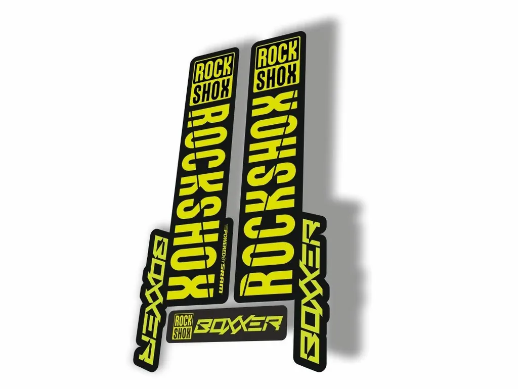 Rock Shox BOXXER 2019 Mountain Bike Cycling Decal Kit Sticker Lime Green