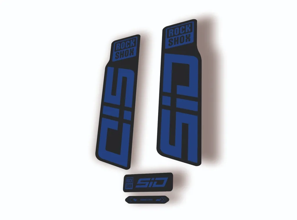 Rock Shox SID 2024 Fork Decal Mountain Bike Cycling Sticker Kit Dark Blue
