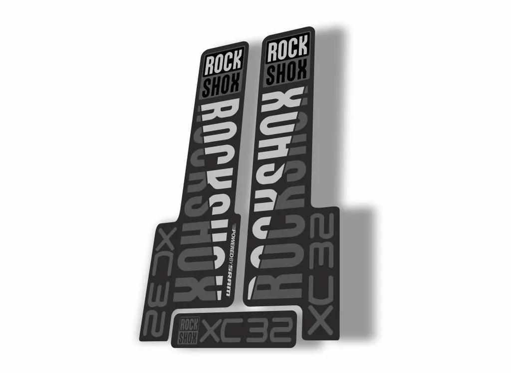 Rock Shox XC32 2018 Fork Decal Mountain Bike Cycling Sticker Adhesive Gray