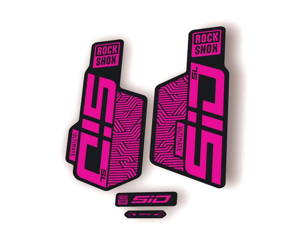 Rock Shox SID SL ULTIMATE 2025 Flight Attendant Bike Cycling Decal Sticker Pink