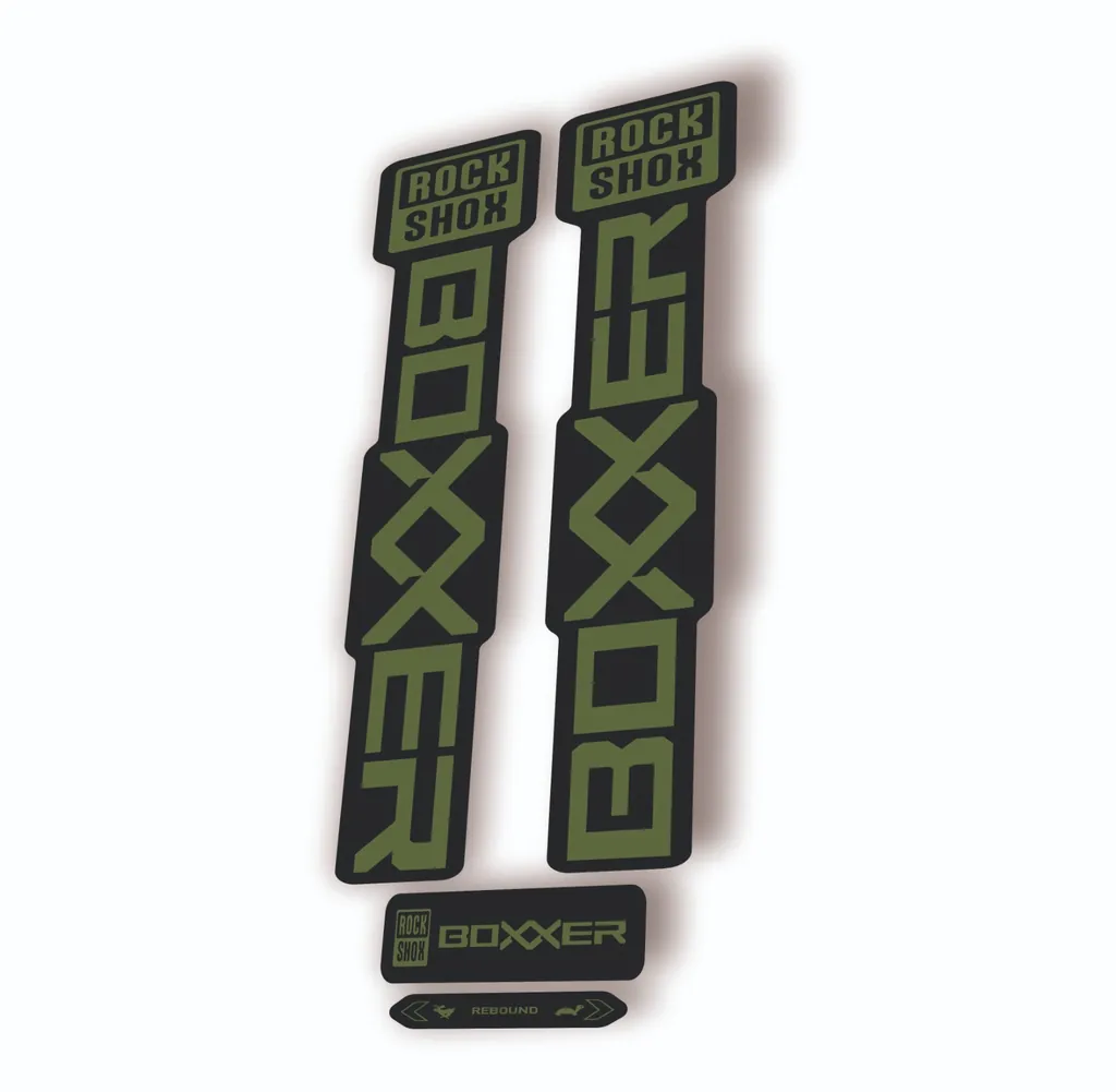 Rock Shox BOXXER 2024 ULTIMATE Mountain Bike Cycling Decal Adhesive Olive