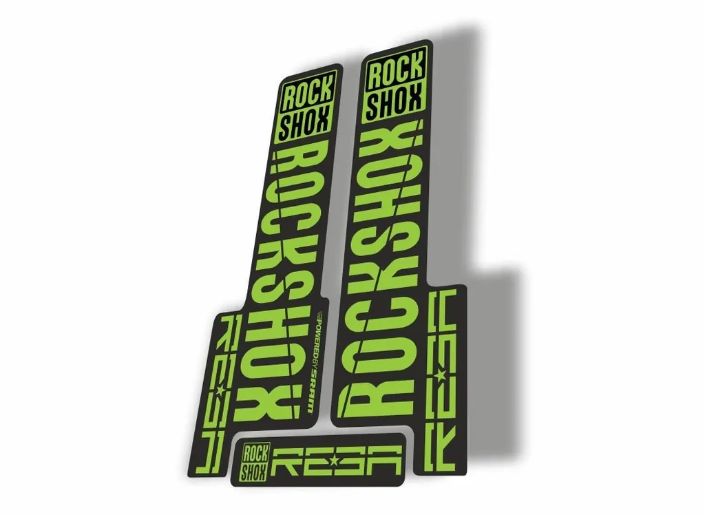 Rock Shox REBA 2018 Fork Decal Mountain Bike Cycling Sticker Adhesive Green
