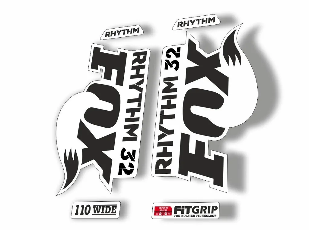 FOX 32 Rhythm 2018 Forks Suspension Factory Decal Sticker Adhesive Black