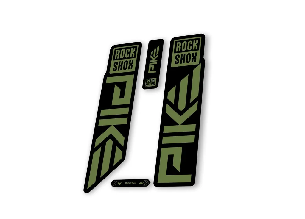 Rock Shox PIKE 2023 Mountain Bike Cycling Decal Sticker Adhesive Olive
