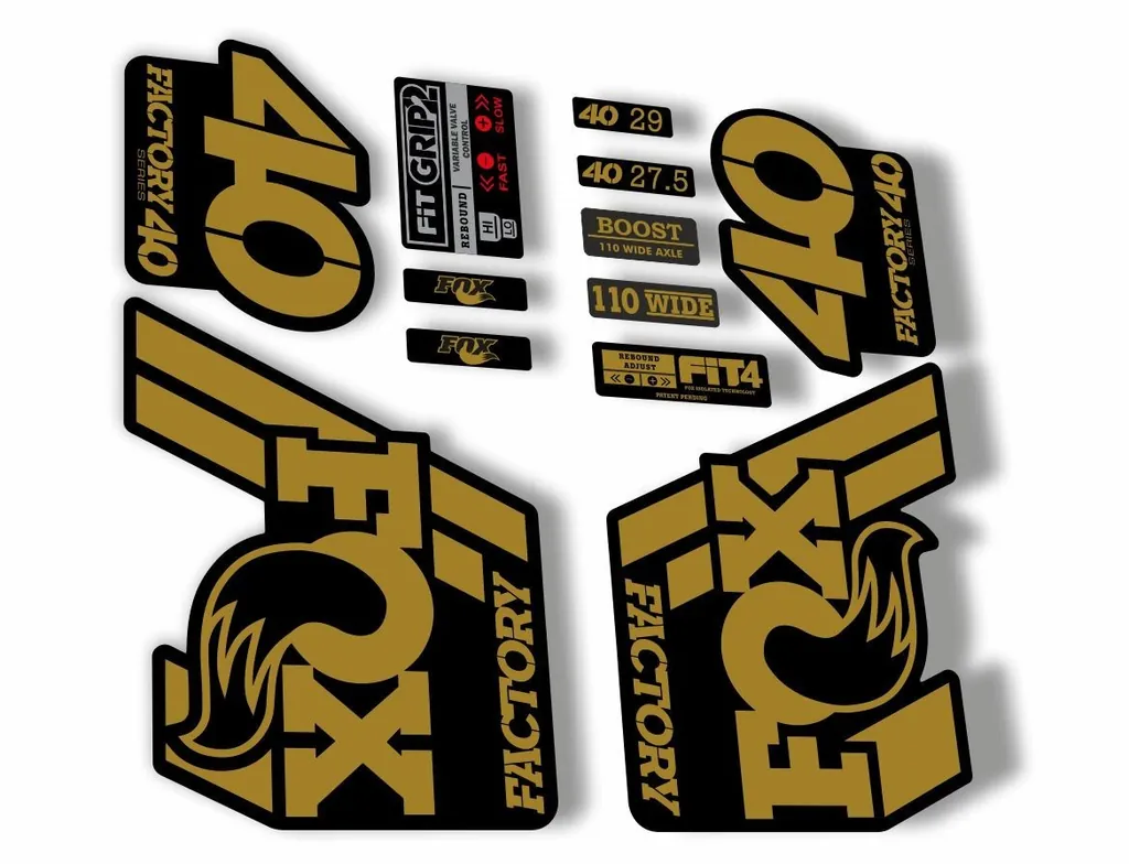 FOX 40 Float 2018-19 Forks Suspension Factory Decals Sticker Adhesive Pale Gold