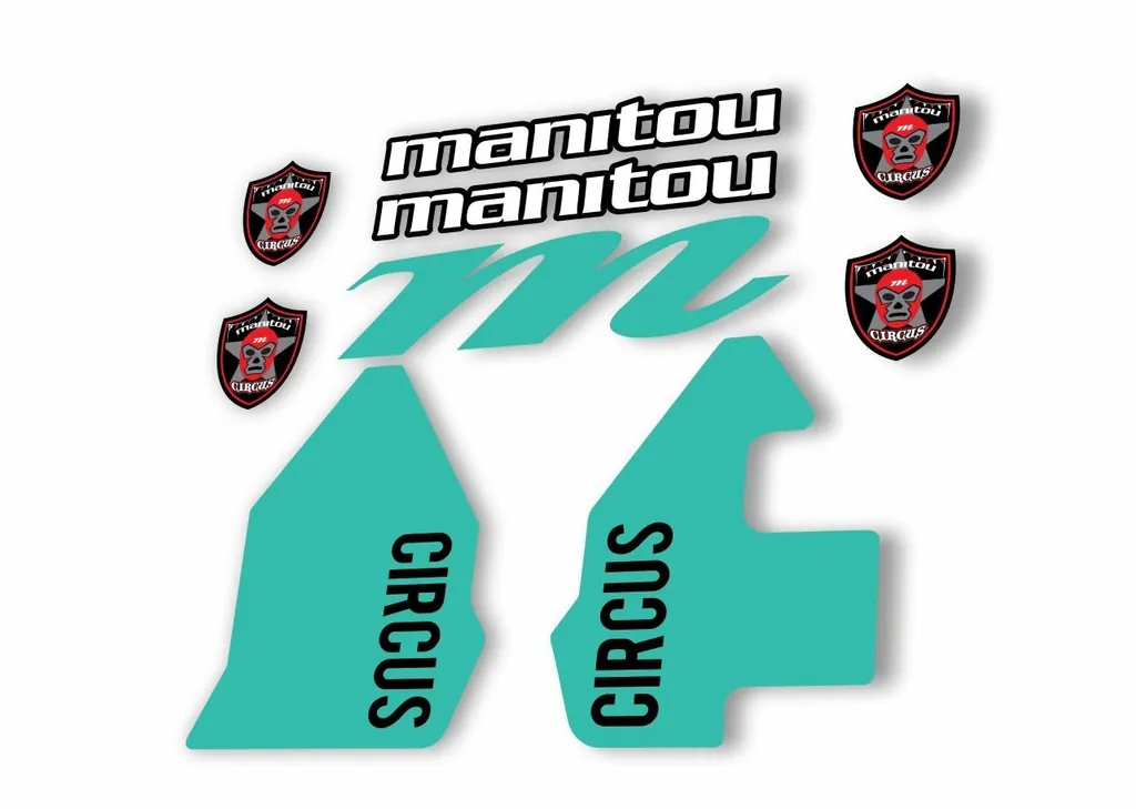 Manitou CIRCUS 2018 Fork Suspension Decal Kit Sticker Dolphin