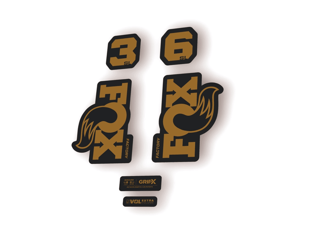 FOX 36 SL Factory 2026 Fork Decal Suspension Sticker Adhesive Gold