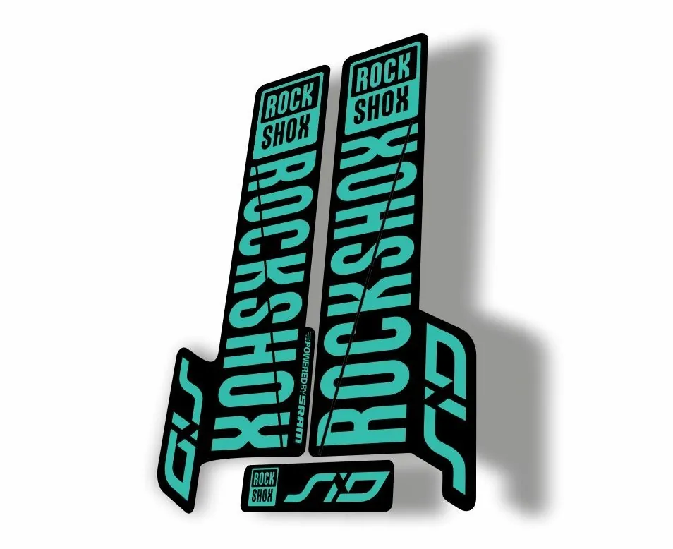 Rock Shox SID 2018 Mountain Bike Cycling Decal Kit Sticker Adhesive Green