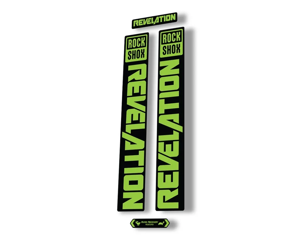 Rock Shox REVELATION 2021 Fork Decal Mountain Bike Sticker Adhesive Green