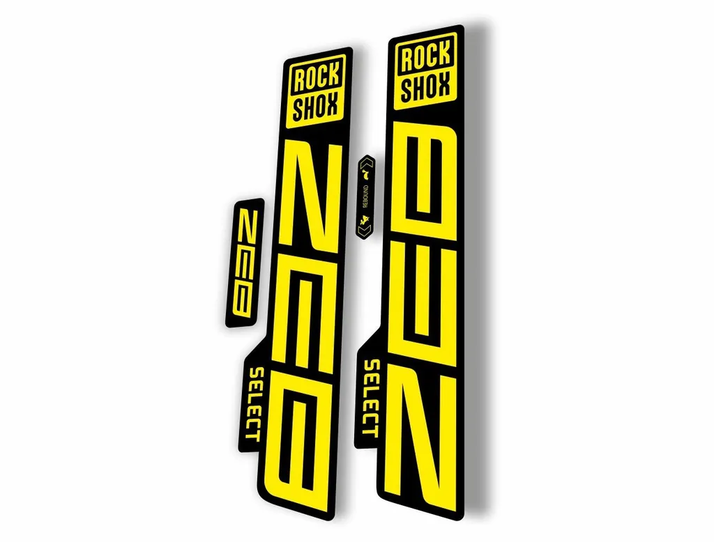 Rock Shox ZEB 2021 Select Mountain Bike Cycling Decal Sticker Adhesive Yellow