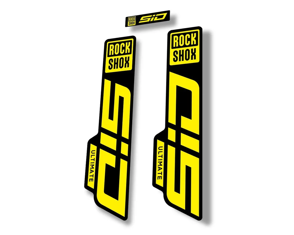 Rock Shox SID 2021 ULTIMATE Fork Decal Mountain Bike Cycling Sticker Yellow