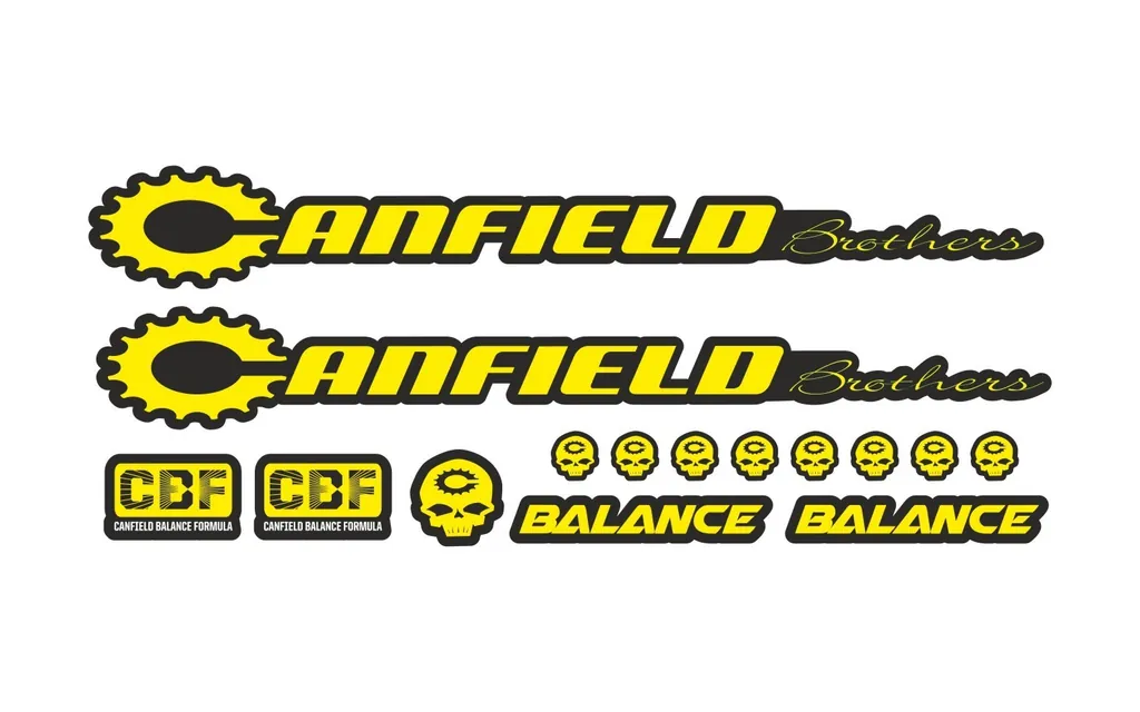 Bicycle Vinyl Stickers Custom Compatible with Canfield Balance 2016 Yellow