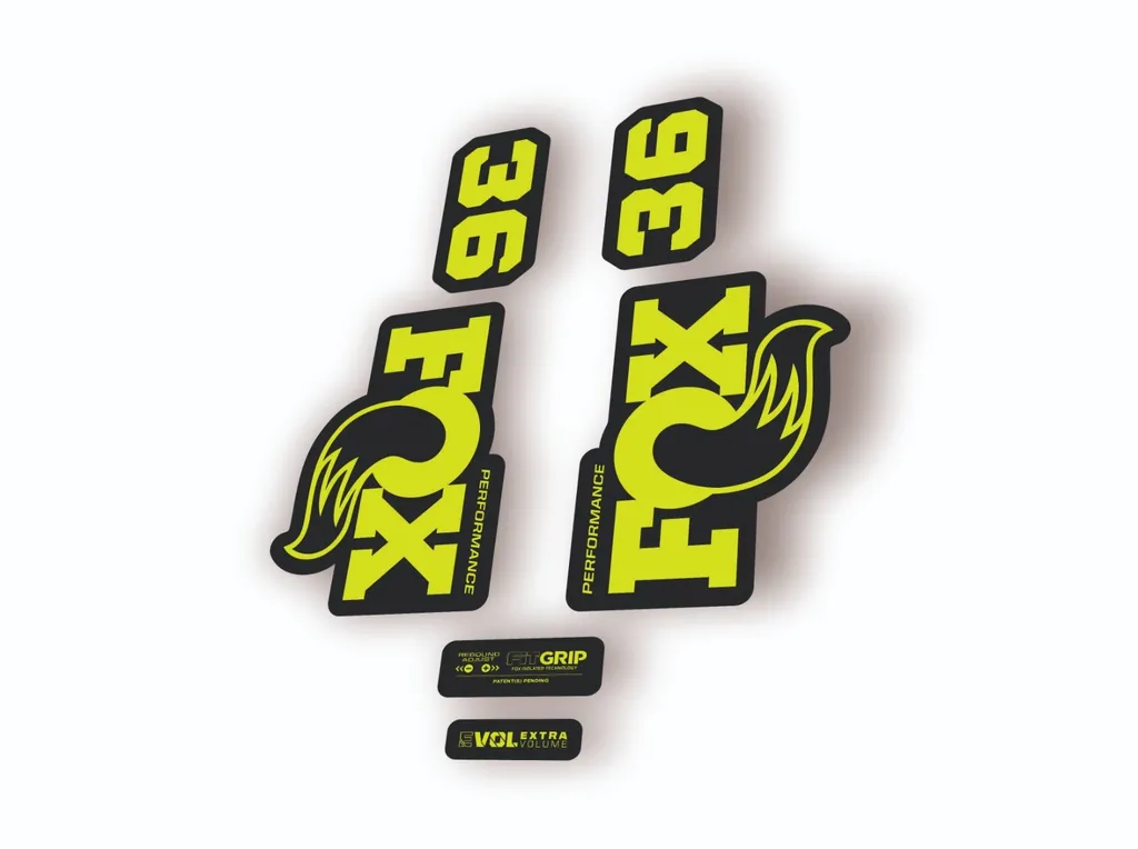 FOX 36 Performance 2026 Fork Factory Suspension Decal Sticker Adhesiv Lime Green