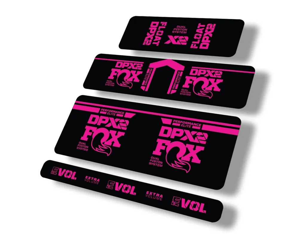 FOX Float DPX2 Performance Elite 2021 Rear Shock Suspension Sticker Decal Pink
