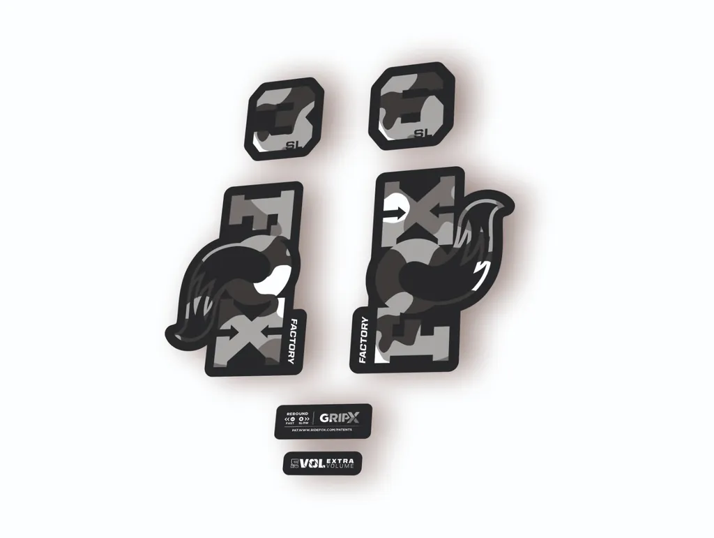 FOX 36 SL Factory 2026 Fork Decal Suspension Sticker Adhesive White Camo