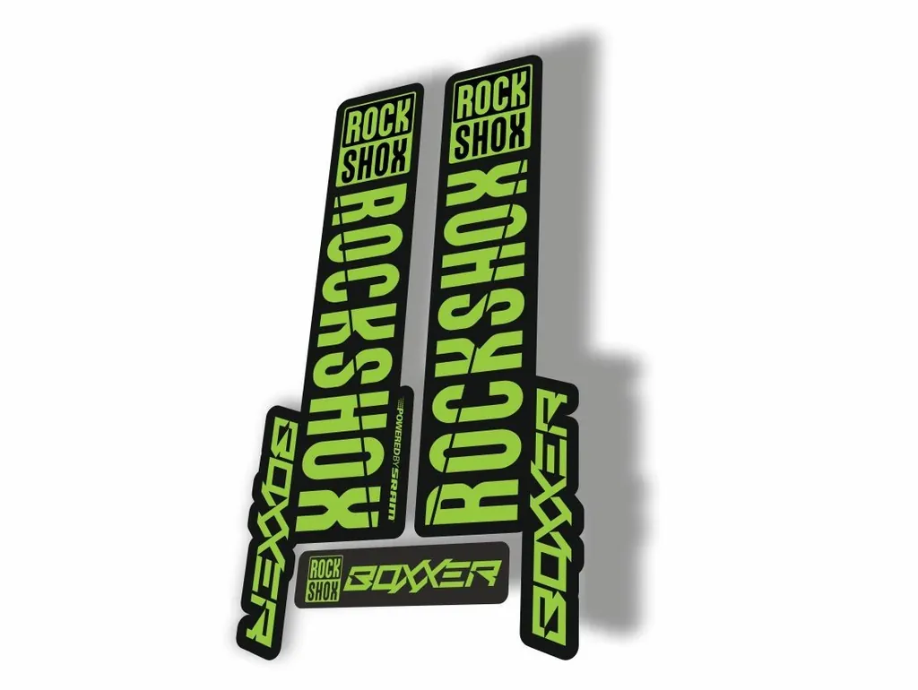 Rock Shox BOXXER 2019 Mountain Bike Cycling Decal Kit Sticker Adhesive Green