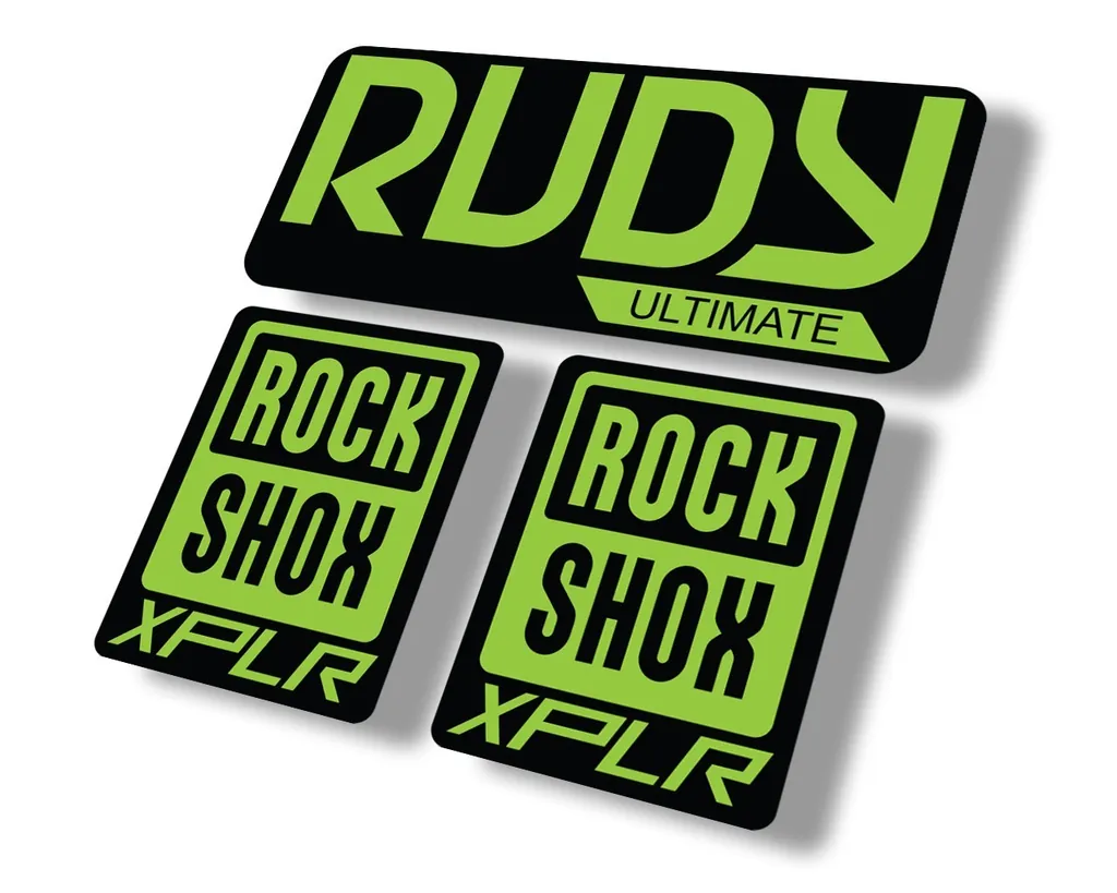 Rock Shox Rudy Ultimate XPLR Gravel Fork Decal Bike Cycling Sticker Green