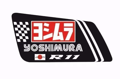 Yoshimura NEW Exhaust Muffler Decal R11 Replacement Adhesive Sticker