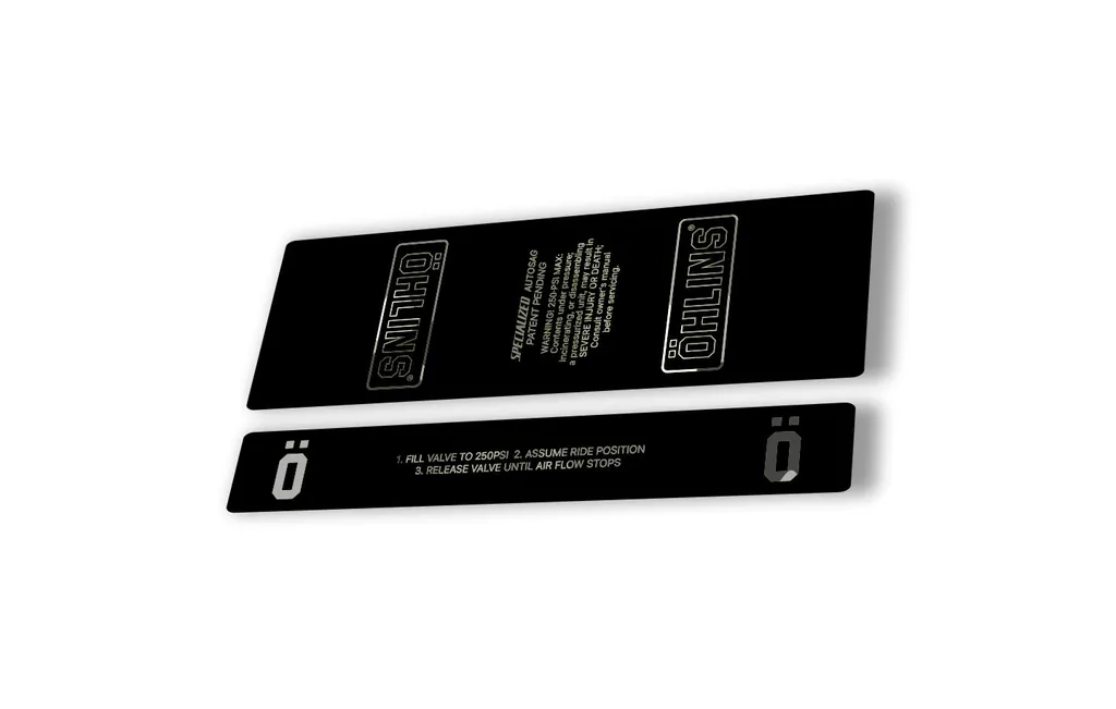 Ohlins STX22 Rear Shock Decal Mountain Bike Cycling Sticker Adhesive White Camo