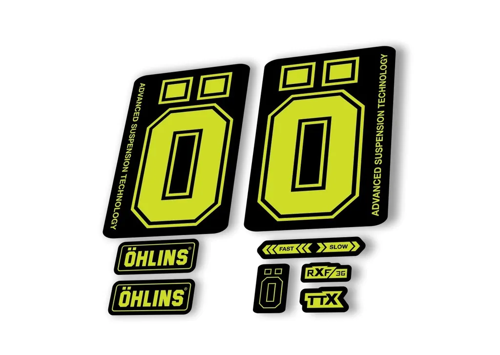 Ohlins RXF36 M2 2019 Fork Decal Mountain Bike Cycling Sticker Lime Green
