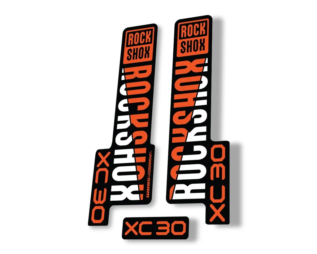 Rock Shox XC 30 2020 Fork Decal Mountain Bike Cycling Sticker Adhesive Orange