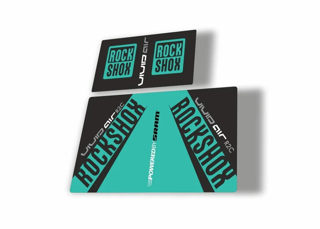 Rock Shox Vivid Air R2C 2017 Rear Shock MTB Decal Sticker Adhesive Dolphin
