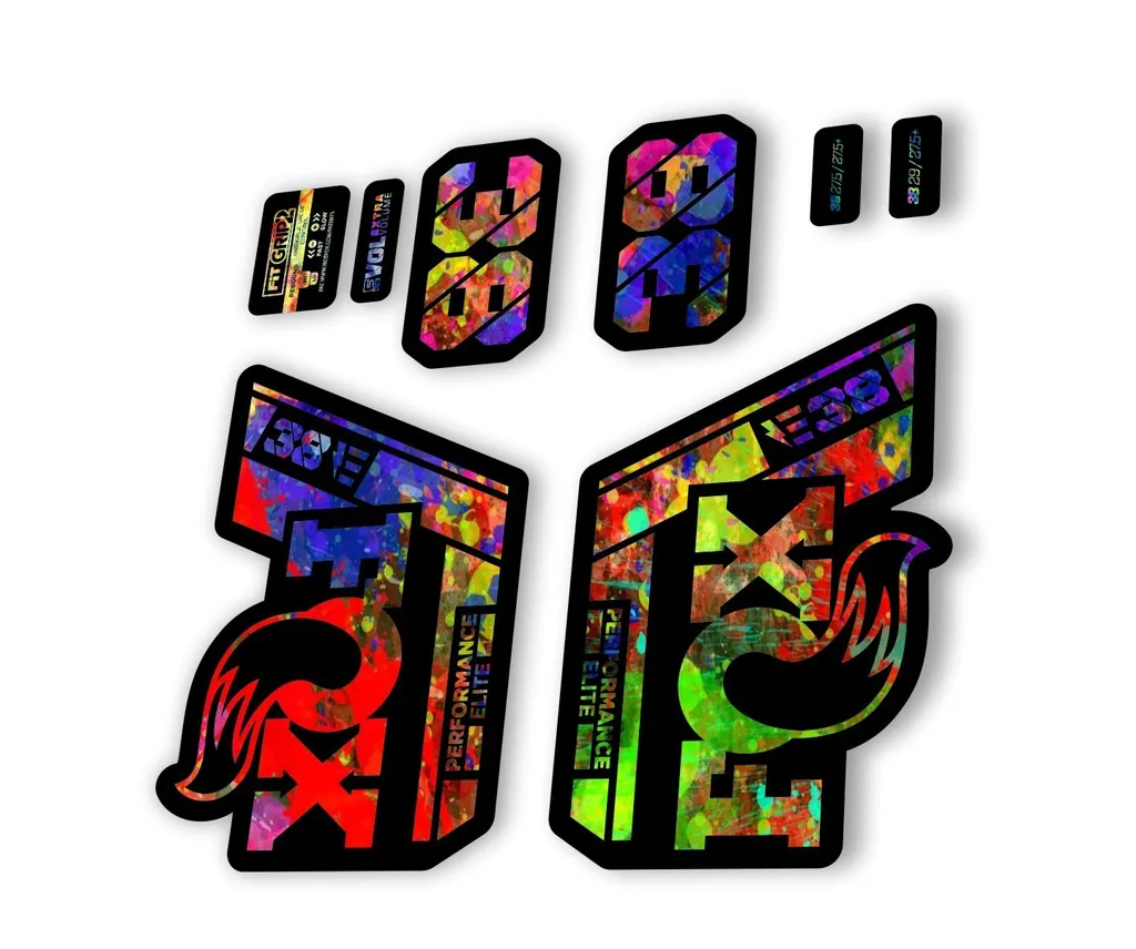 FOX 38 P. Elite E Bike 2021 Forks Suspension Factory Decal Sticker Oil Slick