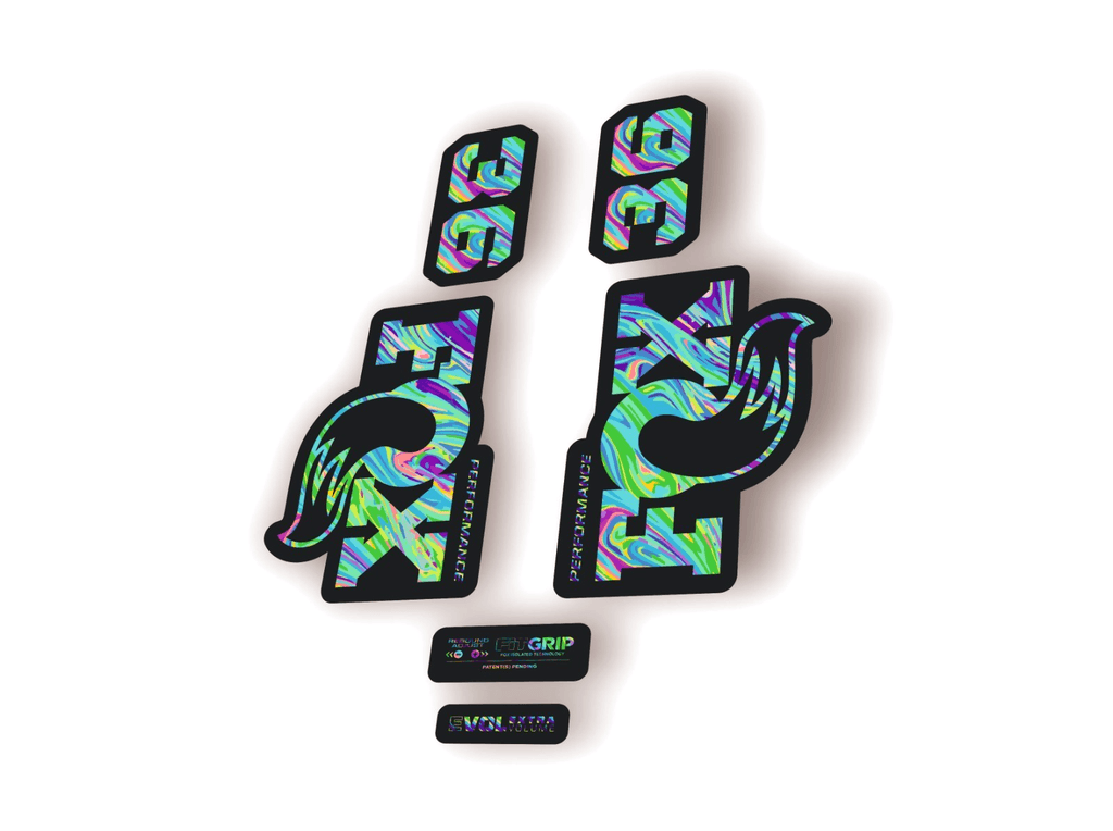FOX 36 Performance 2026 Fork Factory Suspension Decal Sticker Adhesiv Oil Slick1