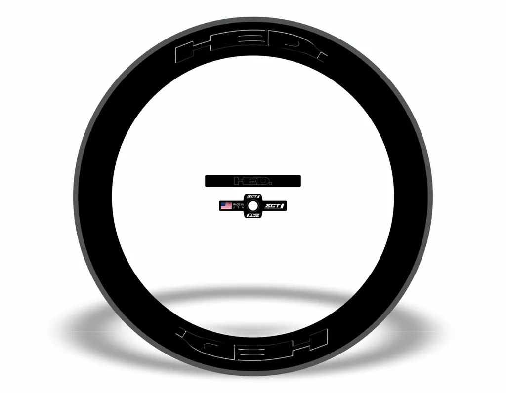 HED Jet 4 Rim Wheelset Decal Factory Sticker Vinyl Adhesive Black 12 Pcs