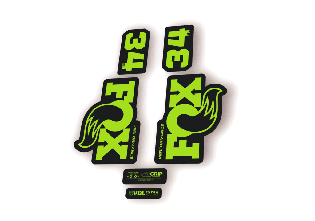 FOX 34 SL Performance 2026 Fork Factory Decal Sticker Adhesive Green