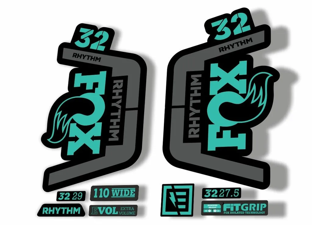 FOX 32 Rhythm 2019 Forks Suspension Factory Decal Sticker Adhesive Dolphin Gray