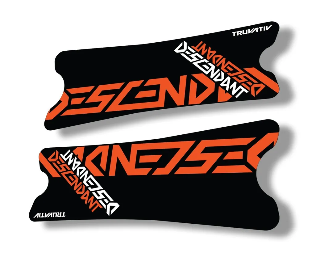 Truvativ 2018 Dexcendant Crank Set Stickers Decals MTB Bicycle 2Pcs Orange