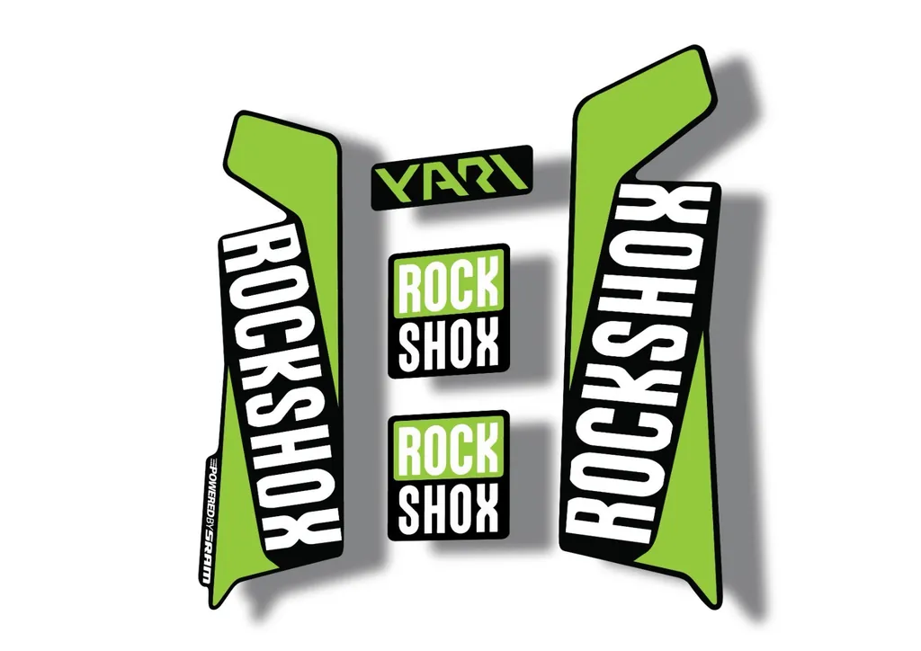 Rock Shox YARI 2017 Fork Decal Mountain Bike Cycling Sticker Adhesive Green