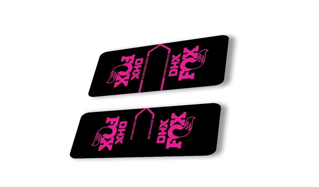 FOX DHX 2022 Performance Rear Shock Suspension Sticker Decal Adhesive Pink