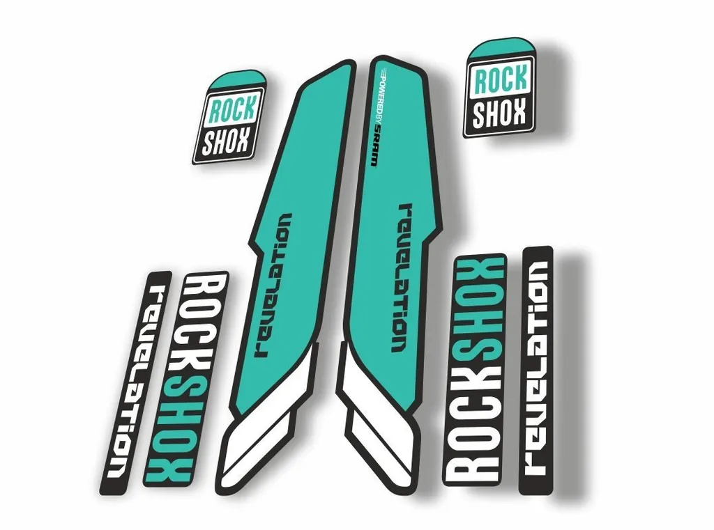 Rock Shox REVELATION 2013 Mountain Bike Cycling Decal Kit Sticker Dolphin