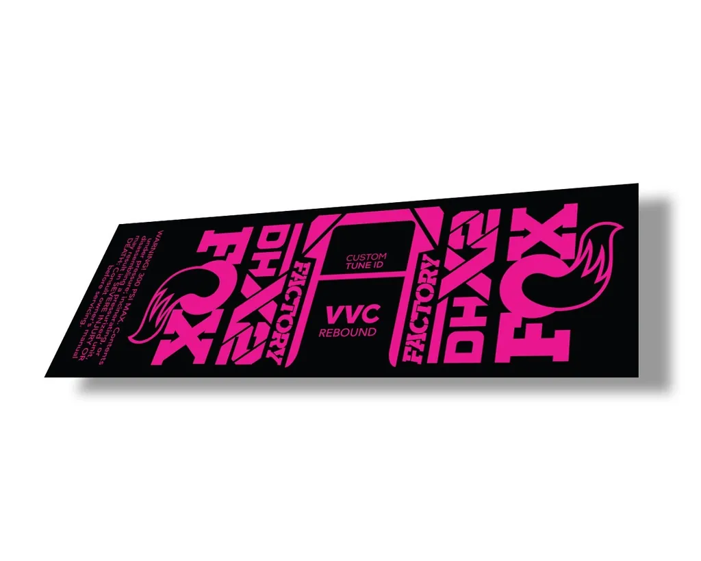 FOX Float DHX2 2021 Rear Shock Suspension Factory Sticker Decal Adhesive Pink