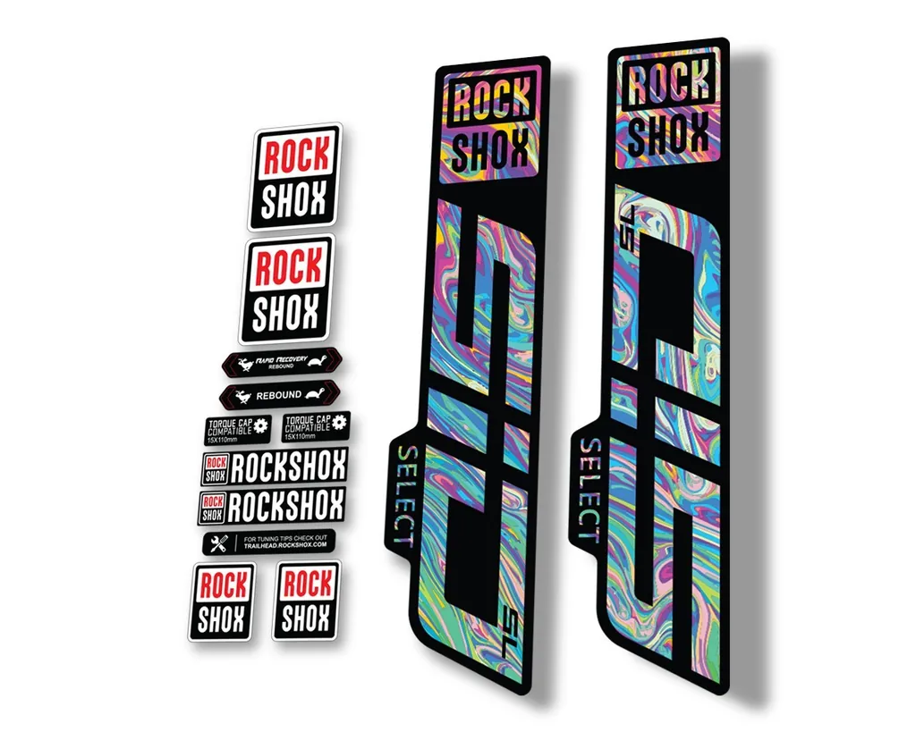 Rock Shox SID SELECT SL 2021 Fork Decal Mountain Bike Cycling Sticker Oil Slick1