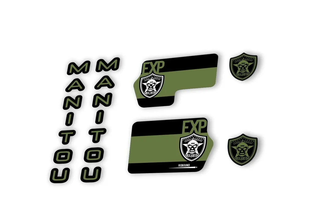 Manitou Circus Expert 2020 Fork Suspension Decal Kit Sticker Olive