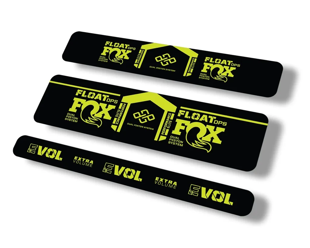 FOX Float DPS 2021 Performance Elite R Rear Shock Sticker Decal Lime Green